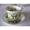 Royal Albert Flower of the Month January Tea Duo