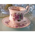 Royal Albert Flower of the Month February Coffee Duo