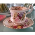 Royal Albert Flower of the Month April Coffee Duo