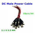 DC male power cable 100 pc