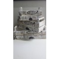 Plant Holders Storage Crate 3 per set - White Colour