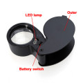 Jeweler's Loupe 40 x 25mm with LED Light