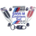 BMW-M Emblem Special!!! BMW-M Badges - BMW-M Emblem Set - M Front, Side, Boot Badge Set