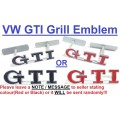 Volkswagen GTI Emblem Special!!! VW GTI Badges - GTI Emblem Set - VW GTI Front, Side, Boot Wheel Set