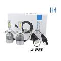 LED Headlight Kits - C6 H4 36W 3pin LED HeadLight Kits - H4 3pin 12V LED Headlights