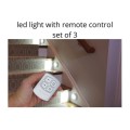 LED Light with Remote Control - Set of 3 COB LED Lights with remote control