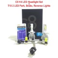 LED Headlight Special!!! C8 H4 3pin LED Headlight Kit + Free T10 LED Light Special!!!!