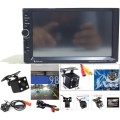 Car Radio GPS Double Din Touch screen Car Radio with Free Square Reverse Camera