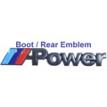 BMW Power Emblem Special!!! Black BMW Power Badges - Power Emblem Set - M-Power Badge Set