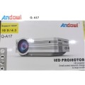 Projector - 1080P HD LED Projector - Multi-Media Projector Q-A17