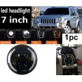 7` Half Ring Jeep LED H4 Headlight - Universal H4 LED Headlight - 7` 50W 4-in-1 LED Headlight
