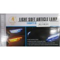 Headlight Strip - 60cm DRL LED Light - 2-in-1 Daytime Running Light Strip(Light Soft Article Lamp)