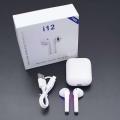 Bluetooth Earphones - i12 Airpod Bluetooth Headsets - Rechargeable TWS i12 Wireless Headsets