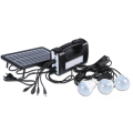Solar Light Kit - GL-9018 Outdoor Solar Lighting System - 3 Bulb GL-9018 LED Solar Light Kit