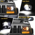 7x5" H4 LED Headlight Set - Universal 7x5" H4 LED Headlight Set - 7x5" 60W 4-in-1 LED Headlight Set