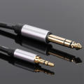 3m Stereo Aux Cable 3.5mm Male to 6.35mm Male TRS Jack Aux Conversion Cord for Mixer Amplifier