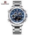 Naviforce 9217 Awakening Avant-Garde Sporty Power men`s Digital Stainless steel Wrist watch - GREEN