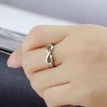 Exquizite Silver polished Infinity ring