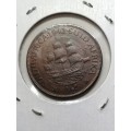 1942 Quarter Penny 1/4d aUNC
