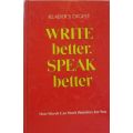 Write Better: Speak Better - Reader's Digest
