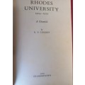 Rhodes University 1904-1970 - A Chronicle - R. F. Currey - Hardcover - 186 pages