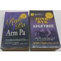 Jonk, Ryk en Afgetree & Ryk Pa Arm Pa - Robert T Kiyosaki - 2 softcovers - 471 & 277 pages