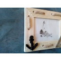 THIS IS SUCH A STUNNING WOODEN SEA THEMED PHOTO FRAME - BEAUTIFUL PIECE!!!!