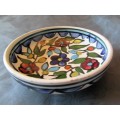 LOOK AT THIS STUNNING HAND PAINTED LITTLE GREEK? DISH - SUCH A BEAUTIFUL PIECE!!!!