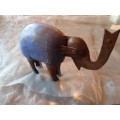 LOOK AT THIS STUNNING WOOD AND METAL CRAFTED ELEPHANT - SUCH AN EXQUISITE PIECE!!!!