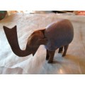 LOOK AT THIS STUNNING WOOD AND METAL CRAFTED ELEPHANT - SUCH AN EXQUISITE PIECE!!!!