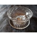 I HAVE AN EXQUISITE CRYSTAL DESERT BOWL - MARKED - RD719537 - STUNNING!!!,EXCEPT FOR ONE TINY CHIP!!