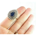 Authentic Turkish Sapphire & Topaz Ring