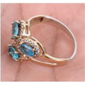 Authentic Turkish Aquamarine Ring