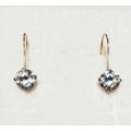9CT Gold Hook Earrings with CZ Gemstones
