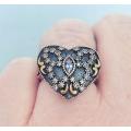 Authentic Turkish Heart Shaped Ring + Complimentary Matching Pendant