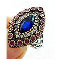 Authentic Turkish Sapphire & Ruby Ring