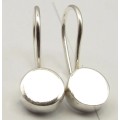 925 Sterling Silver Hook Earring -Circle