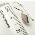 925 Sterling Silver Hook Earring -Diamant
