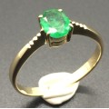 Vintage 14ct Gold and Emerald Ring