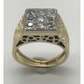 Impressive18ct Gold & Diamond Dress Ring (V. R60 140)