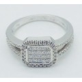 Stunning 18ct White Gold Diamond Dress Ring ( V. R55 250 )