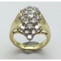 Awesome 18ct Gold & Diamond Cluster Ring (V. R79 710)