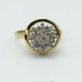 18ct Gold Diamond Cluster Ring (V. R38 590)