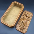 Beautifully Carved Wooden Pipe/Tobacco Box (Possibly Trench Art)