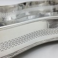 Elegant Vintage Silver-Plated Gallery Tray