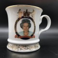 Three Collectable `Queen Elizabeth II` Commemorative Mugs
