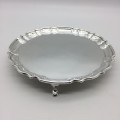 Antique Silver-Plated Salver or Cocktail Tray (Barker Brothers)