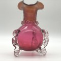 Antique `Cranberry Glass` Vase