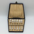 Boxed Silver-Plated Cake Forks