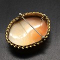 Beautifully Carved `Cameo` Brooch/Pendant (Signed)